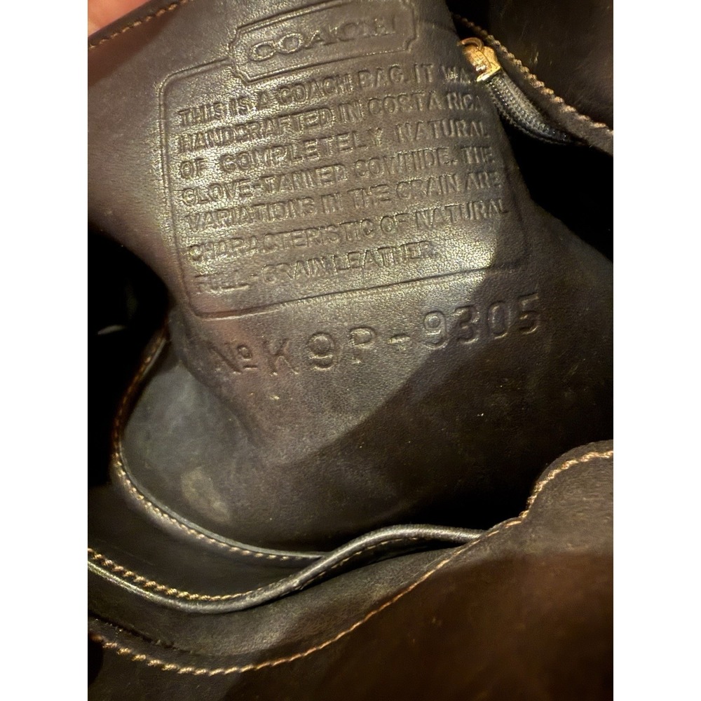 Vintage Coach Bleeker Bucket Bag Leather Shoulder Tote Purse 9305 Black - Picture 13 of 16